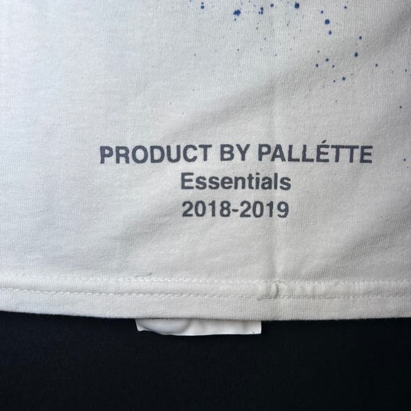 Pallette Pavelow Champion T-Shirt Mens L Lightning Bolt White Essentials 18-19 - Picture 12 of 13